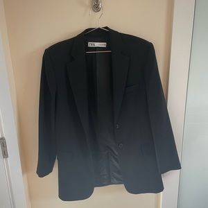 ZARA BLACK WORK BLAZER • MEDIUM • Good condition